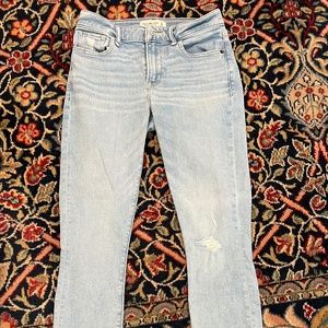 Abercrombie & Fitch Mid Rise Super Skinny Ankle Jeans